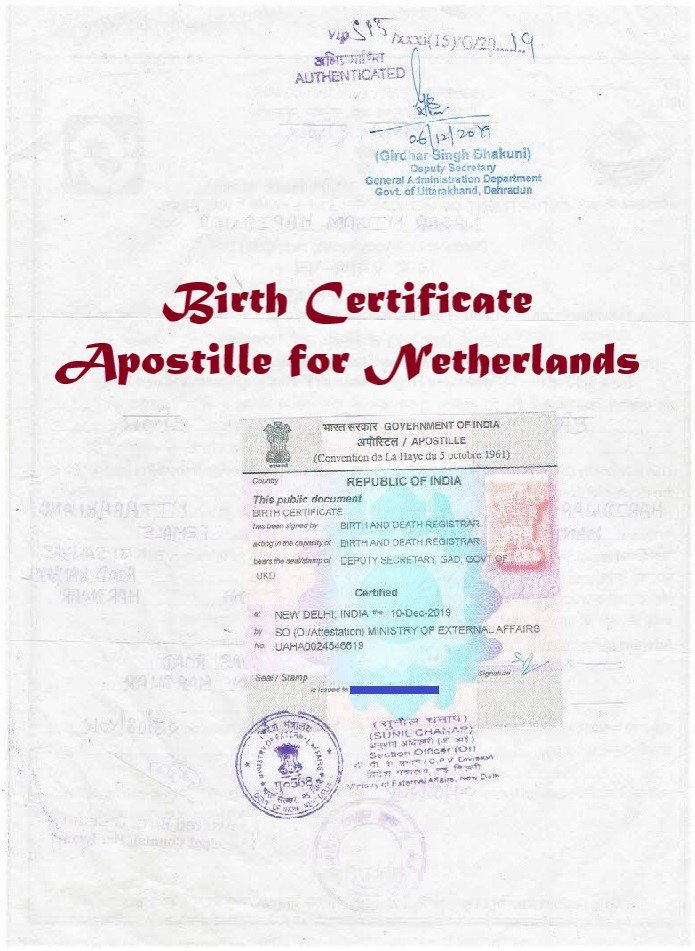 Birth Certificate Apostille in India