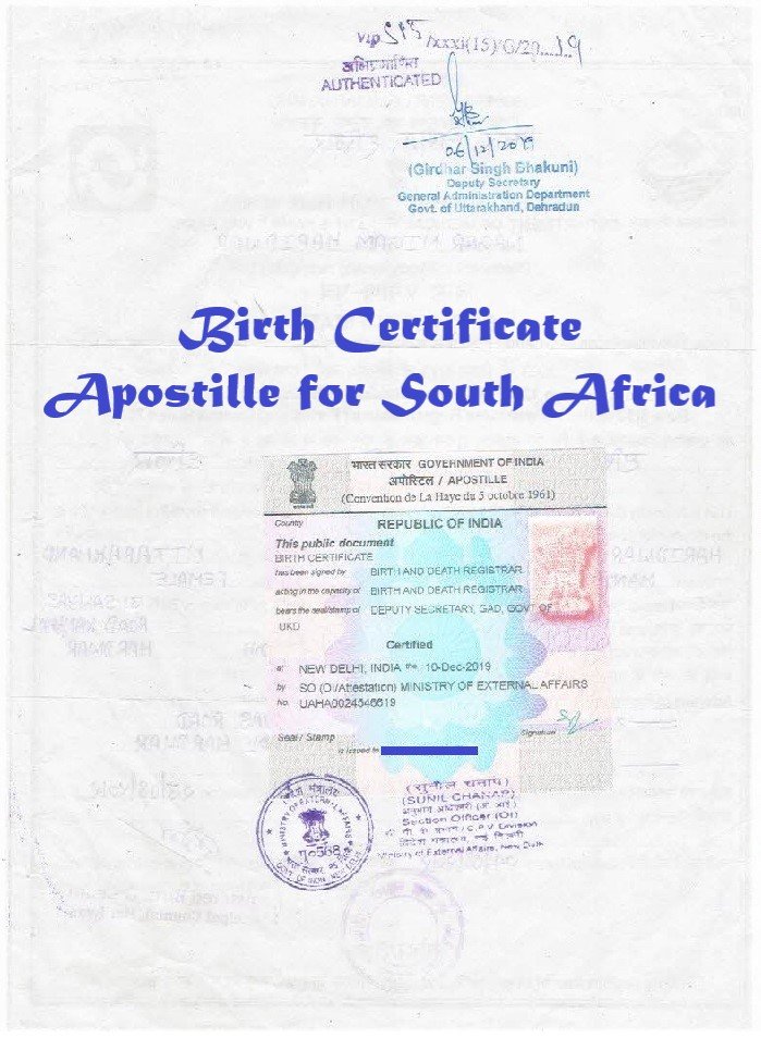 Birth Certificate Apostille in India