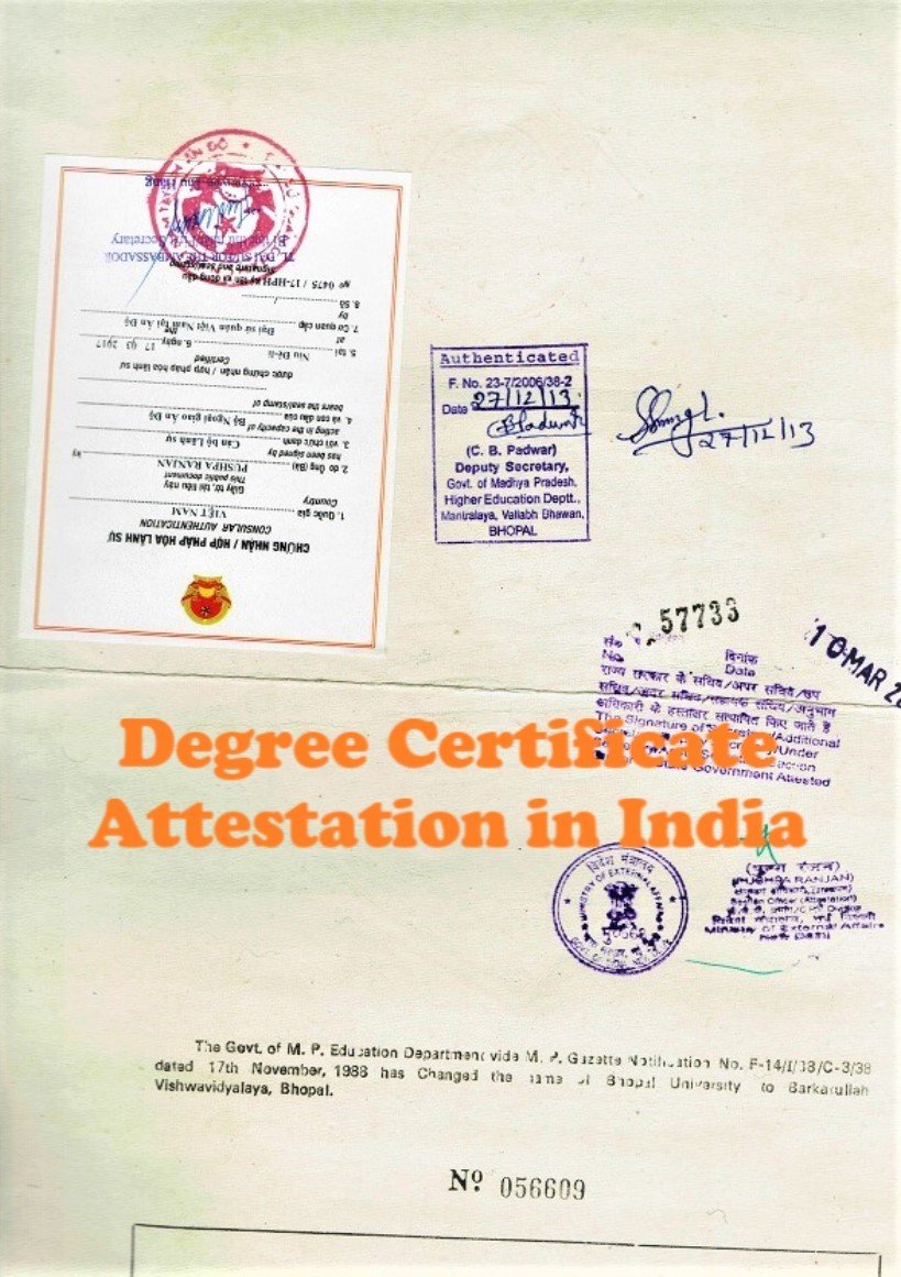 Degree Certificate Attestation for Angola in Delhi, India