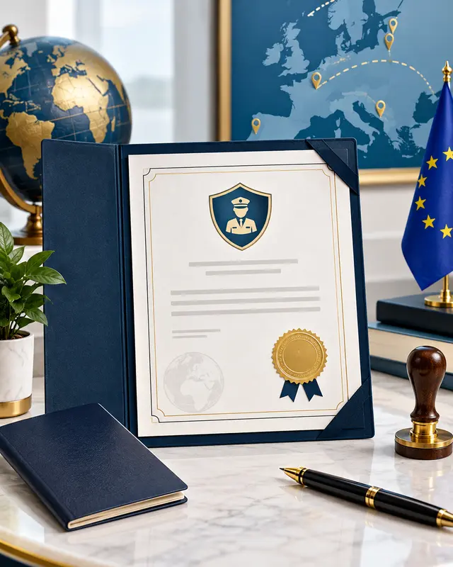 Professional illustrative visual for Indian Police Clearance Certificate apostille services for Latvia
