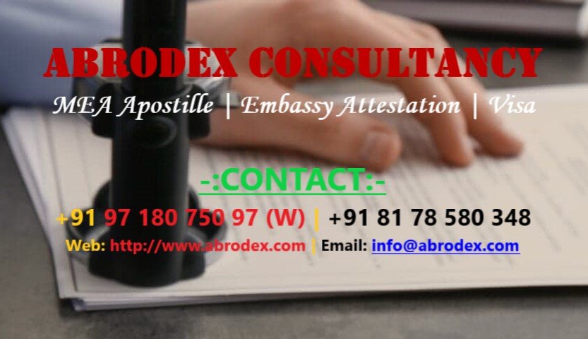 Marriage Certificate Apostille Attestation from MEA
