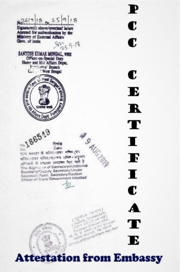 PCC Certificate Attestation from Belize Embassy